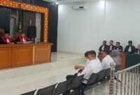 Saat majelis hakim membaca putusan terhadap empat Terdakwa disidang Tipikor PN Palembang, Kamis (17/9/2026)