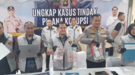 
Polda Sumsel gelar press release terkait OTT.