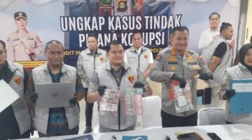
Polda Sumsel gelar press release terkait OTT.