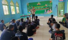 Kapolsek Buay Madang Timur Berikan Pembekalan Kamtibmas dan Bahaya Narkoba pada Diklat Terpadu Dasar Banser XIX