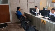 Foto : korban membuat laporan polisi