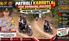 Polsek Tebing Tinggi Polres Empat Lawang Laksanakan Patroli Karhutla dan Sambang Dialogis Karhutla