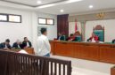 Foto : Majelis Hakim bacakan putusan terhadap kedua terdakwa kasus dugaan korupsi irigasi muara Enim disidang PN Tipikor Palembang, Senin (21/9) 2026)