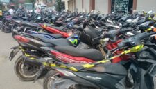 Kendaraan Roda Dua Milik Pelaku Balap Liar yang Berhasil diamankan Pertugas