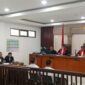 Suasana persidangan di PN Tipikor  Palembang selasa (22/9/2026) saat JPU bacakan dakwaan kedua terdakwa.