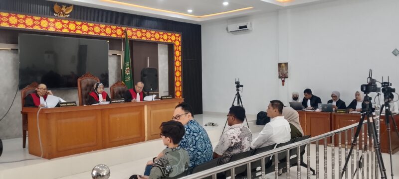 Saat para saksi dihadirkan di sidang PN Tipikor Palembang, Selasa (22/9/2026)