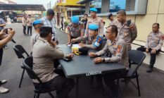 Propam Polres Muba Periksa Seluruh Senpi Personil