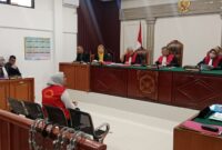 persidangan perkara dugaan pembunuhan di PN Palembang, Kamis (24/9/2026).