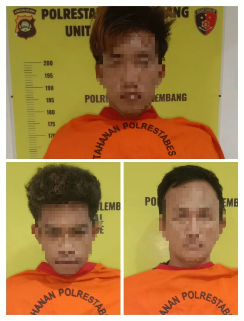 Ketiga Pelaku saat Diamankan 