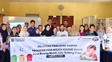 Pertamina Patra Niaga Regional Sumbagsel Dukung Pokdarwis Berage Kembangkan Potensi Wisata Burong Mandi