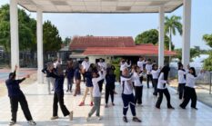 Rutan Kelas IIB Baturaja Gelar Senam Bersama