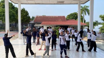 Rutan Kelas IIB Baturaja Gelar Senam Bersama