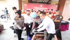 Pemusnahan barang bukti narkotika di Polda Sumsel.