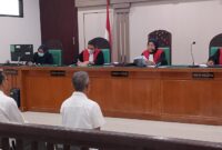 Saat kedua Terdakwa dihadirkan disidang PN Tipikor Palembang, Senin (28/9/2026)