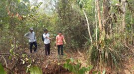 Polsek Baru Rambang melakukan olah TKP. Foto: dokumen polisi.