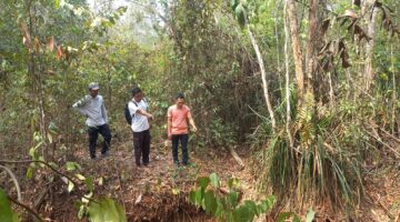 Polsek Baru Rambang melakukan olah TKP. Foto: dokumen polisi.