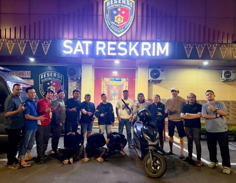 Tiga Pelaku Komplotan Curanmor Resahkan Warga Plaju Palembang Diringkus Unit Ranmor