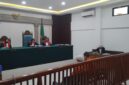 Saat dua terdakwa dihadirkan disidang PN Palembang, senin (28/9/2026)