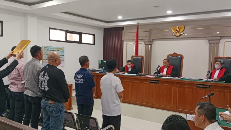 Saat para saksi dihadirkan disidang PN Tipikor Palembang, Selasa (29/9/2026)