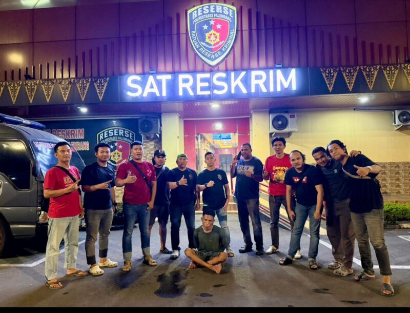Foto : pelaku usai diringkus