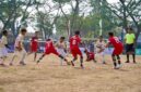 Foto kegiatan saat kompetisi perebutan tiket ke-seri Nasional yang berlangsung di lapangan stadion segitiga emas