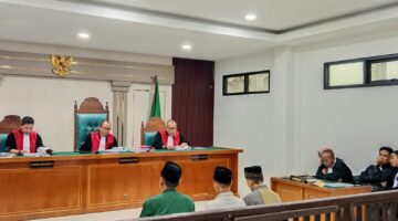 Saat tiga dihadirkan disidang PN Tipikor Palembang, Rabu (30/9/2026)