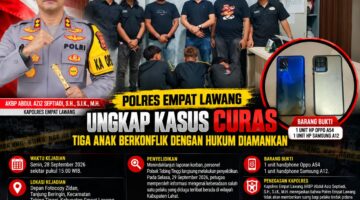 Tiga Anak Diamankan Polsek Tebing Tinggi, Terlibat Curas di Tanjung Beringin