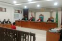 Saat JPU bacakan Tuntutan pidana terdakwa Dito disidang yang digelar di PN Tipikor Palembang, Kamis (1/10/2026)