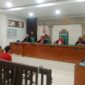 Saat JPU bacakan Tuntutan pidana terdakwa Dito disidang yang digelar di PN Tipikor Palembang, Kamis (1/10/2026)