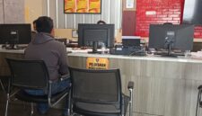 Foto : korban membuat laporan polisi