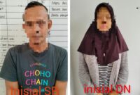 Tersangka saat diamankan. Foto: dokumen polisi.