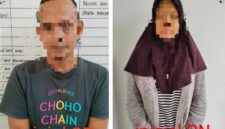 Tersangka saat diamankan. Foto: dokumen polisi.