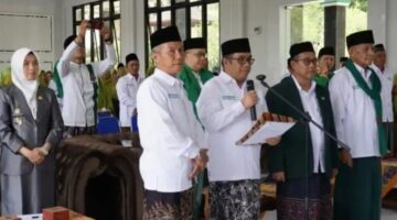 fhoto :pelantikan lembaga ta'lif wan nasyr nahdlatul ulama kota pagar alam