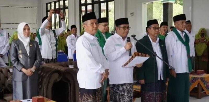 fhoto :pelantikan lembaga ta'lif wan nasyr nahdlatul ulama kota pagar alam