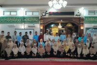 Pengurus dan anggota BKPRMI Sumsel foto bersama di Masjid Khairul Amal,Sabtu(03/09/2026).