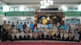 Pengurus dan anggota BKPRMI Sumsel foto bersama di Masjid Khairul Amal,Sabtu(03/09/2026).