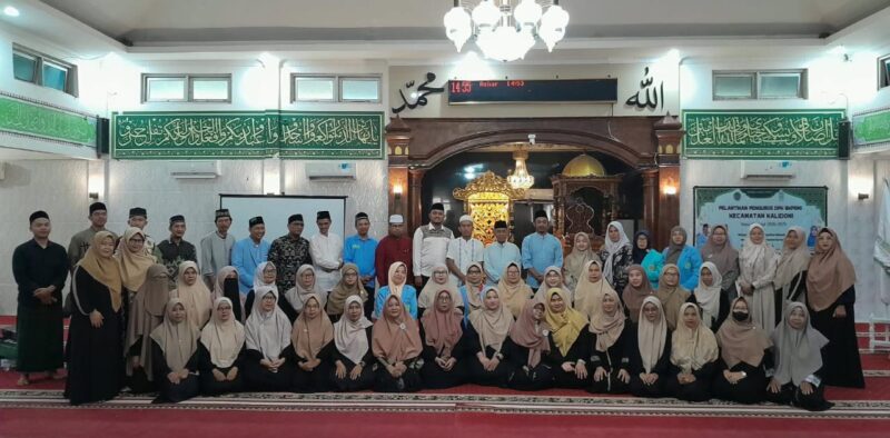 Pengurus dan anggota BKPRMI Sumsel foto bersama di Masjid Khairul Amal,Sabtu(03/09/2026).