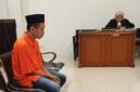 Saat terdakwa Taufik jalani sidang perdana di PN Palembang, Senin (5/10/2026)