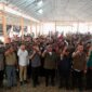 Foto. Sebanyak 1.470 personel regu yang Hadir saat di desa sungai Bungin kecamatan pangkalan lampam