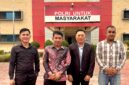 Foto : kuasa hukum membuat laporan di polres MUBA
