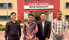 Foto : kuasa hukum membuat laporan di polres MUBA