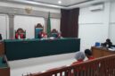 Saat kedua terdakwa dihadirkan disidang PN Palembang, Selasa (6/10/2026)