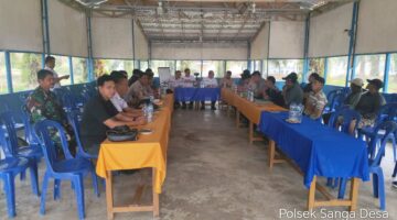 Polsek Sanga Desa Hadiri Mediasi Sengketa Lahan Rusli dan PT IBP 