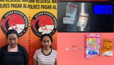fhoto (ist/polres pagar alam) :dua wanita diamankan polres pagar alam atas tindak pidana narkotika