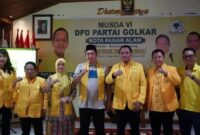 fhoto : walikota dan wakil walikota pagar alam h ludi oliansyah dan hj bertha hadiri musda vi dpd partai golkar pagar alam