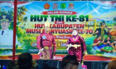 Rawat Budaya, Perkuat Persaudaraan: Senjang dan Gaplek Meriahkan HUT TNI-Muba