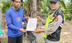 Polsek Buay Madang Timur Gencarkan Mitigasi Karhutla, Sebar Maklumat Kapolda Sumsel ke Warga