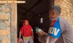 Wujud Kepedulian Sosial, Polsek Buay Madang Timur Gelar Aksi Sedekah dan Berbagi Makanan ke Warga