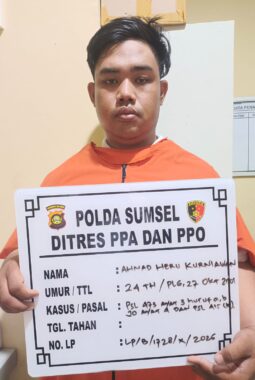 Dugaan Kekerasan Seksual terhadap Anak Berlangsung 2021–2026, Pria 24 Tahun Diamankan Polda Sumsel