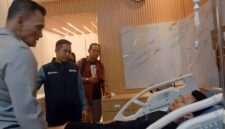 Wartawan Tribun Sumsel Rahmad Kurniawan dirawat di RS Bhayangkara Palembang.